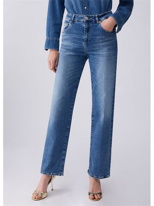 Jeans straight a vita alta LIU JO | UA6184D0314/78993